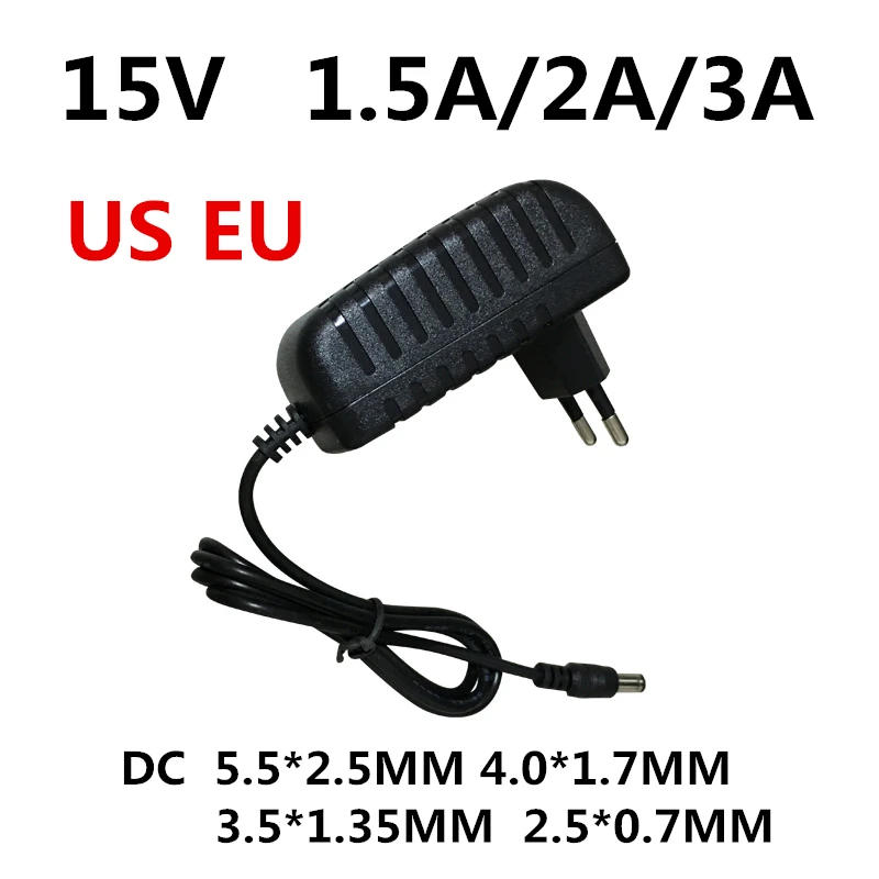 Description Picture 4 of item1PCS AC/DC Adapter DC 15V 0.5A 1A 1.5A 2A 3A AC 100-240V Converter Adapter Power 15 V Volt Charger Power Cord EU US UK AU Plug