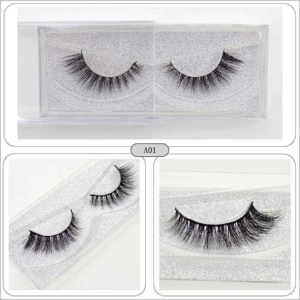 Description Picture 5 of itemLash Mink Eyelashes 3D Mink Hair Lashes Wholesale Real Mink Fur Handmade Crossing Lashes Thick Lash Makeup 23 Styles 1 Pair