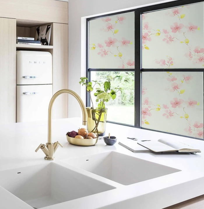 Description Picture 3 of item60 cm Opaque Frosted Decorative Window Films PET Self Adhesive Glued Drop-Shipping Privacy Protection Glass Stickers 60*200 cm