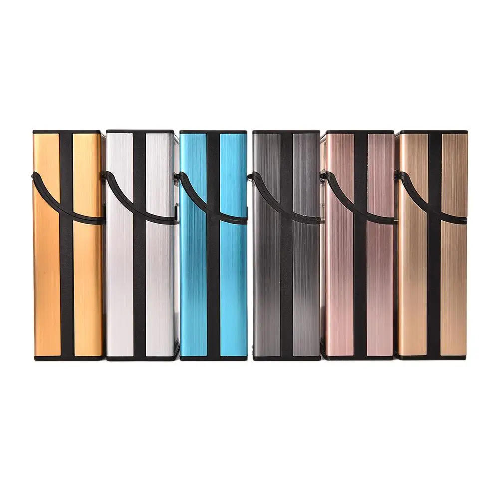 Description Picture 3 of itemSmoking Accessories 1Pc Portable Men'S Light Aluminum Pocket Cigar Cigarette Case Box Storage Tobacco Holder Container