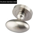 Super beautiful egg-shaped Oval door handle without lock body zinc alloy 4colors home hardware