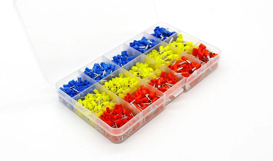 Description Picture 6 of item1000pcs/lot Bootlace cooper Ferrules kit set Wire Copper Crimp Connector Insulated Cord Pin End Terminal