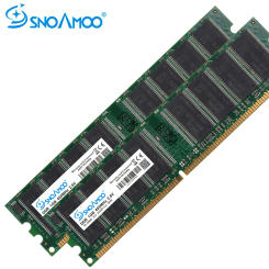 SNOAMOO Desktop Computer USED RAMs DDR 333MHz 1GB PC-2700U DDR1 400MHz DIMM Non-ECC 184Pin Memory Lifetime Warr