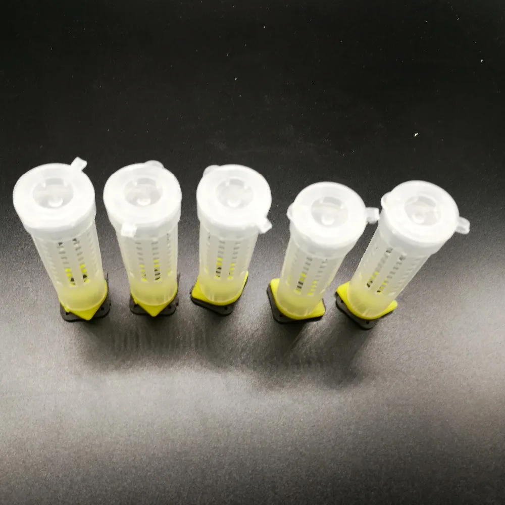 Description Picture 5 of item100Set/lot Beekeping Tool Rearing Cup Kit Queen Bee Hair Roller Cages W/ Cell Cup Holder and Cell Fixtures Beekeepers Equipment