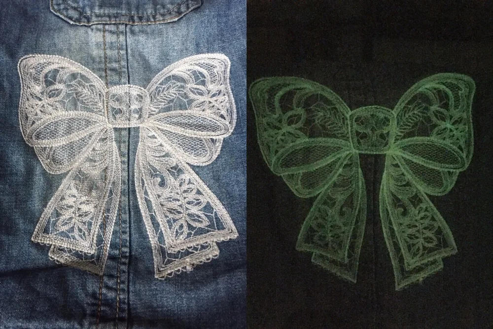 Description Picture 5 of itemSimthread Glow In the Dark Machine Sewing Embroidery Thread 1000Y Each Spool, 6 Popular Colors Optional