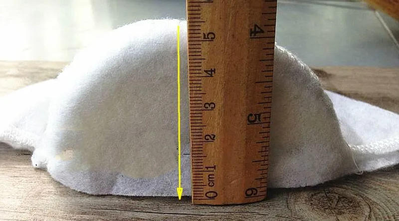 Description Picture 3 of item1pair/lot Thickness 5cm Soft Padded Shoulder Padding Encryption High Shoulder Pads for Blazer Clothes Sewing Accessories