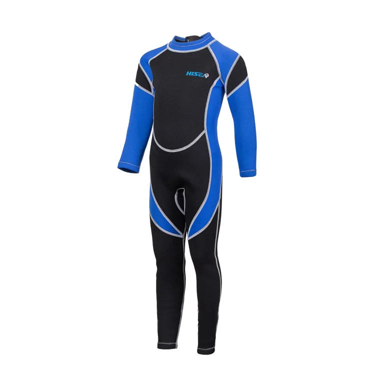 Description Picture 3 of itemHisea Kids 2.5MM Warm SCR Neoprene Wetsuits Children's Swimwears Elastic Diving Suit Long Sleeves Boys Girls Surfing Rash Guards