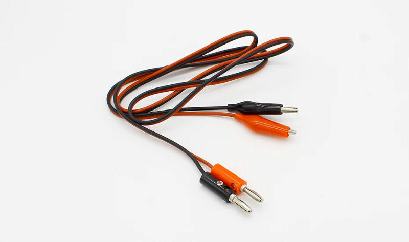 Description Picture 2 of item4mm Injection Banana Plug To Shrouded Copper Electrical Clamp Alligator Clip Test Cable Leads 1M For Testing Probe