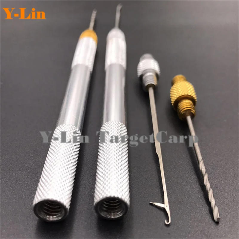 Description Picture 2 of itemCarp Fishing Baiting Boilies Pellet Hair Rigs Needles Drills Splicing Making Tools Drill Rigs Loading Accessories