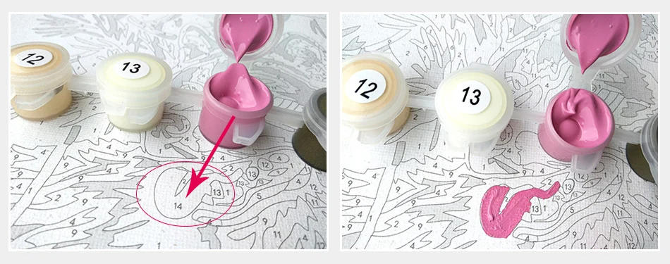 Description Picture 4 of itemRUOPOTY DIY Wooden Frame Painting By Numbers Calligraphy Painting Modern Wall Art Picture Coloring By Numbers For Home Decor