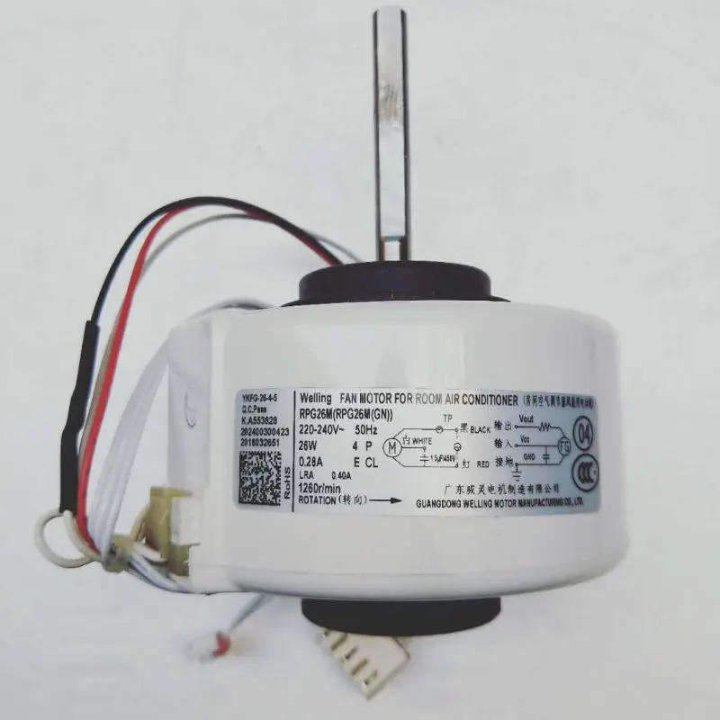 Description Picture 6 of itemOriginal Midea new air conditioner inner fan motor RPG28D RPG28N RPG26M RPG28R air conditioning accessories 28W 0.24A 4P