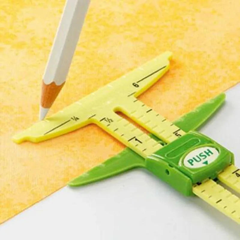 Description Picture 4 of itemHigh Quality 5-IN-1 SLIDING GAUGE WITH NANCY Measuring Sewing Tool Patchwork Tool Ruler Tailor Ruler Tool Accessories Home Use