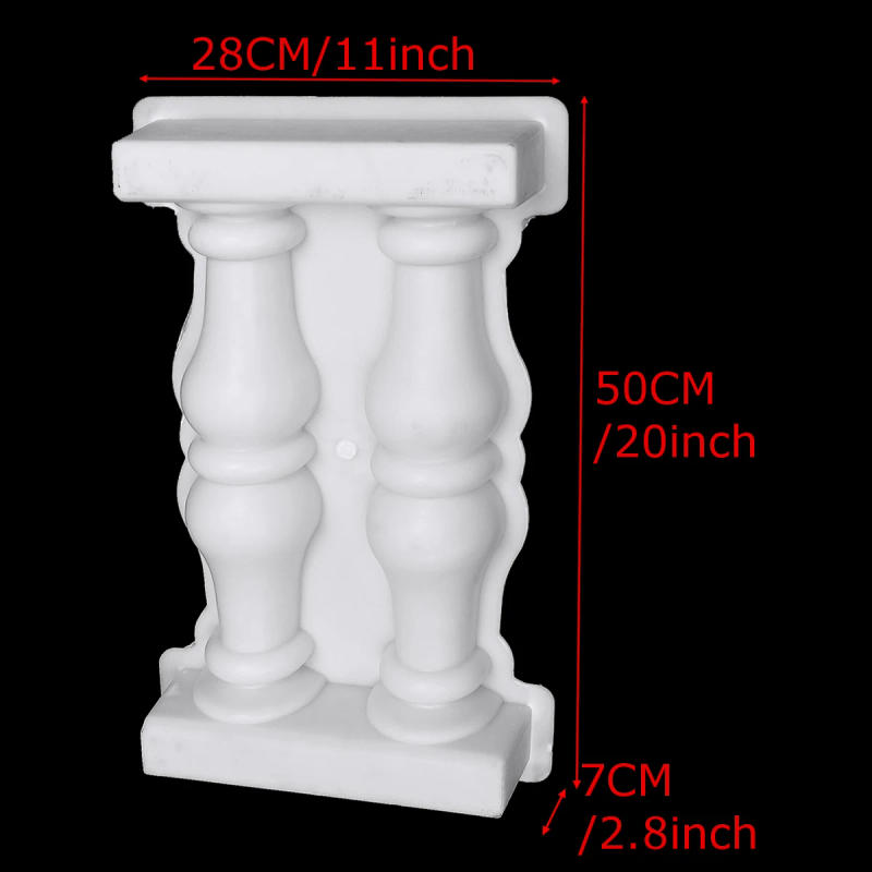 Description Picture 4 of item1pcs Garden Roman Column Mold Buildings Paving Molds DIY Balcony Garden Pool Fence Cement Railing Plaster Concrete Mold 50x28cm