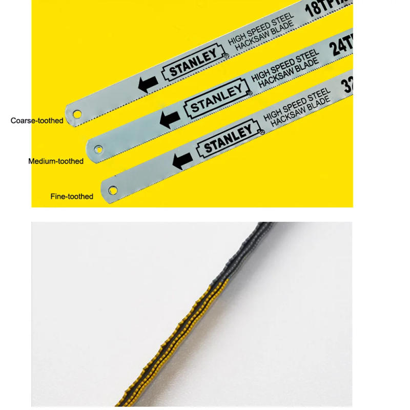 Description Picture 5 of itemStanley 10pcs 12-inch 18T 24T 32T bi-metal HSS saw blade 300mm hand hacksaw blades saw replacement cutter for metal wood cutting