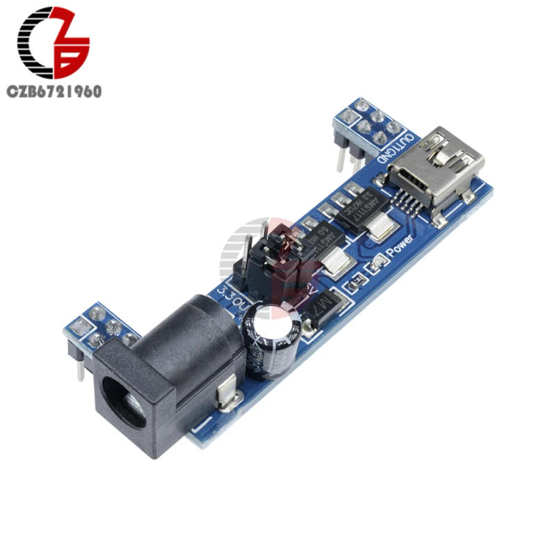 Description Picture 5 of itemMB102 Breadboard Power Supply Module Mini USB 3.3V 5V Solderless Bread Board Protoboard Power for Arduino