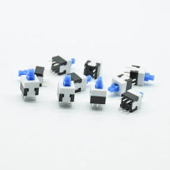 10pcs NEW 8X8mm Blue Cap mini Self-locking/reset Type Square push button Switch 8*8 mm micro