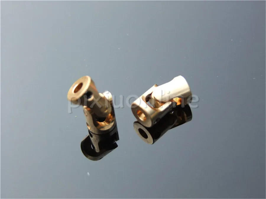 Description Picture 3 of item1suit K944b Brass Universal Joints 3-3mm Micro U-joint with Wrench and Screw Model Car Making Free Shipping Russia