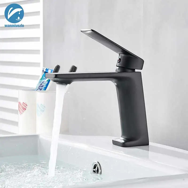 Description Picture 6 of itemBlack Basin Faucet Bathroom Sink Faucet Single Handle Hole Chrome Faucet Basin Taps Deck Vintage Wash Hot Cold Mixer Tap Crane