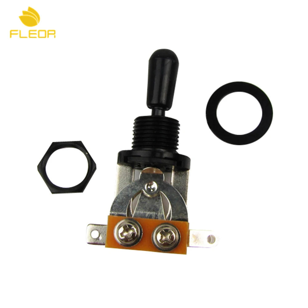 Description Picture 4 of itemFLEOR Electric Guitar Switch Guitar Selector Pickup 3 Way Toggle Switch with Black Knob for Guitar Parts & Accessories
