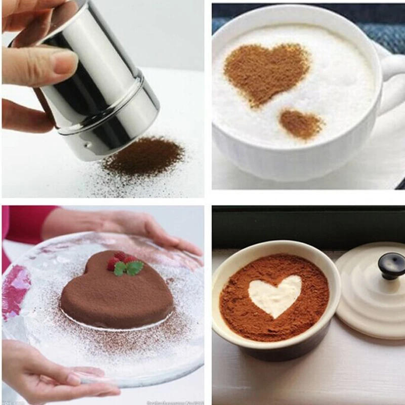 Description Picture 6 of item16PCS Plastic Cafe Foam Template Barista Stencils Mold Coffee Art Needles Stainless Steel latte Garland Needle Powder Sprinkle
