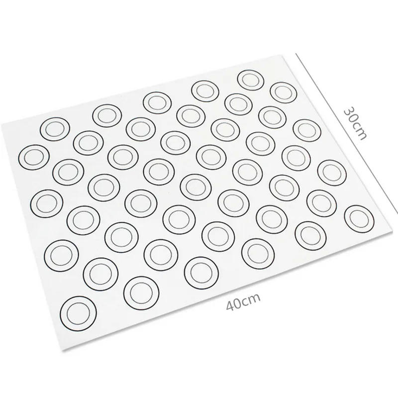 Description Picture 5 of itemAomily Silicone Dough Mat Bakeware 40*30cm Macaron 44 Circles Pastry Oven Pasta Tool Baking Sheet Tray Liner Mat Cake Pad