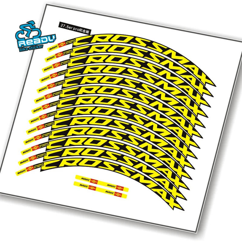 Description Picture 3 of itemMAVIC CROSSMAX SL PRO MTB wheel sticker width 18mm PRO bicycle wheel decals bike stickers for two wheels decals MTB rim stickers