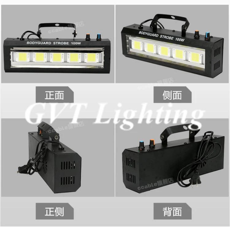 Description Picture 4 of itemHigh power Auto/Sound Control 100W White lighting LED Strobe Grille Lamp Disco Party DJ Home Music Show Projector Stage Lighting