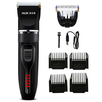 Professional Rechargeable Hair Trimmer Set Super Quiet Electric Hair Clipper for Men Salon Hair Cutting Machine Power Display