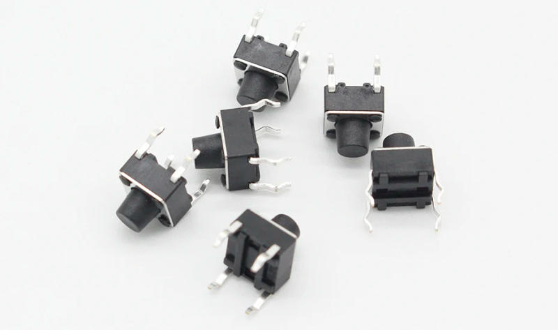 Description Picture 4 of item50pcs/lot 6x6x6.3MM 4PIN G89 Tactile Tact Push Button Micro Switch Direct Plug-in Self-reset DIP Top Copper