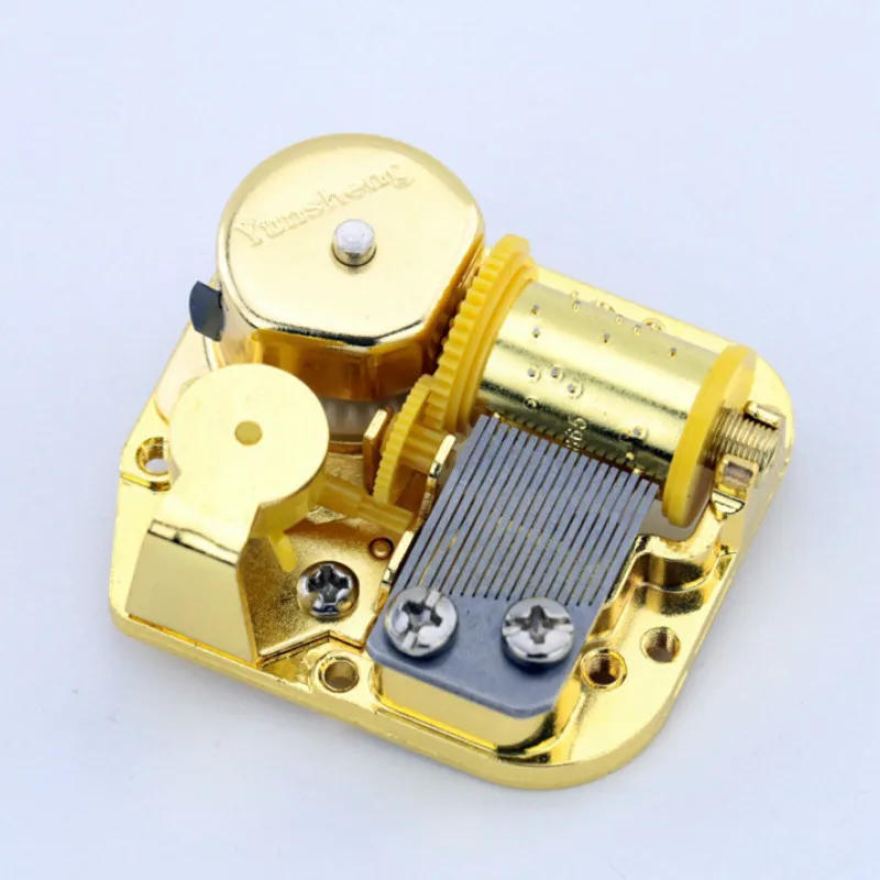 Description Picture 2 of itemY Gold-plated Music Box Yunsheng Movement 22 Kinds DIY Musical Box Accessories Birthday Gift mini Desk Home Decor with Screws