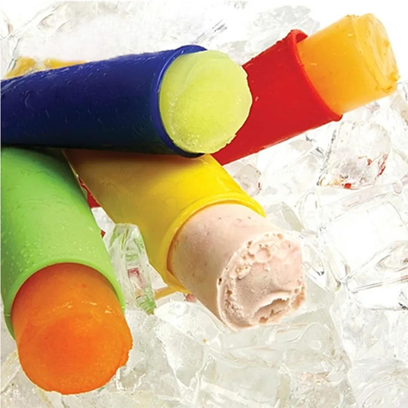 Description Picture 4 of item5pc/lot Summer Popsicle Maker Lolly Mould Kitchen DIY Random Color Food-Grade Silicone Frozen Ice Cream Pop Mold