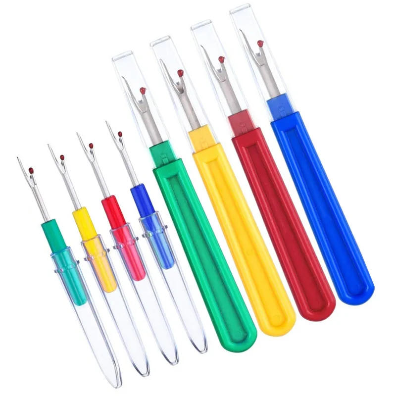 Description Picture 2 of itemHot sell 8pcs/set Thread Cutter Seam Ripper Stitch Unpicker Sewing Tool Plastic Handle Craft Tool (4 Large 4 Small) 5BB5567
