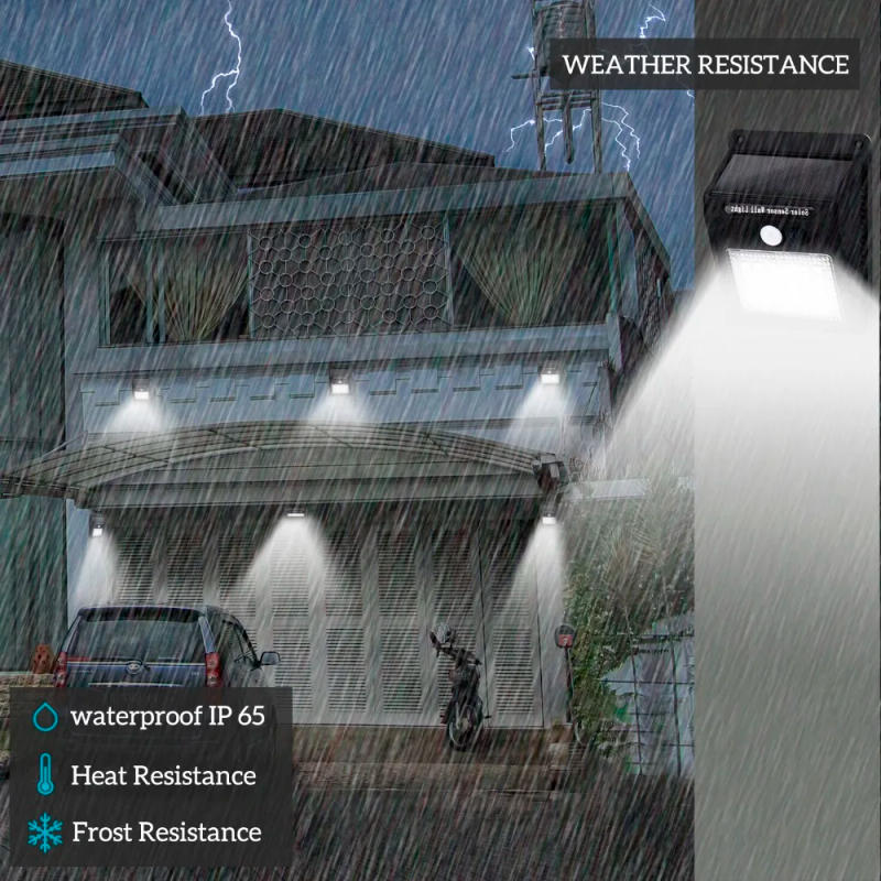 Description Picture 2 of item4 Pack 30 LEDs Security Solar Powered Light PIR Motion Sensor Light Path Wall Lamps Outdoor Garden Emergency Waterproof light