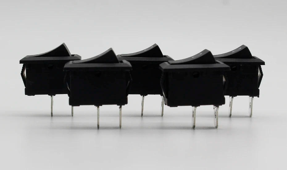 Description Picture 3 of item5Pcs/Lot Black Push Button Mini Switch 6A-10A 110V 250V KCD1 2Pin Snap-in On/Off Rocker Switch 5PCS/Lot 21MM*15MM BLACK