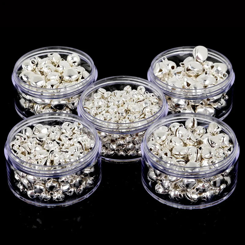 Description Picture 4 of item50-300Pcs 6mm 8mm 10mm 12mm 14mm Jingle Bells Iron Loose Beads Small For Festival Party Decoration/Christmas Tree Decorations