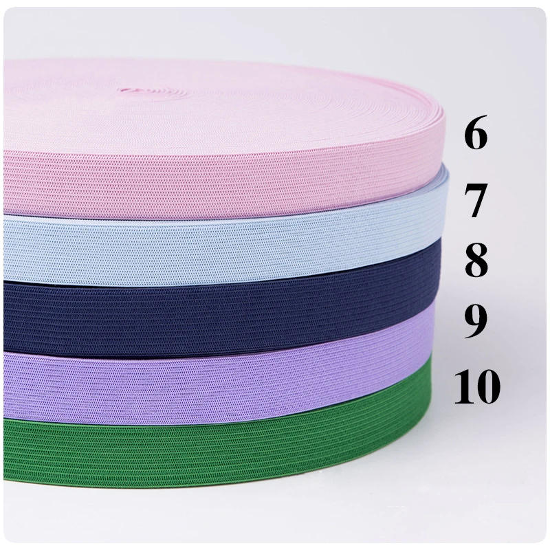 Description Picture 4 of itemElastic Ribbon Solid Color Flat Sewing High Quality 20mm For Handwork Apparel Sewing & Fabric Edge Accessories BBXR-014