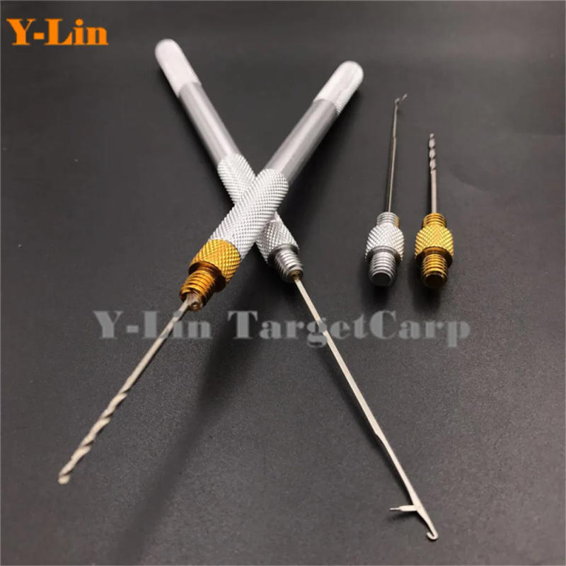 Description Picture 3 of itemCarp Fishing Baiting Boilies Pellet Hair Rigs Needles Drills Splicing Making Tools Drill Rigs Loading Accessories