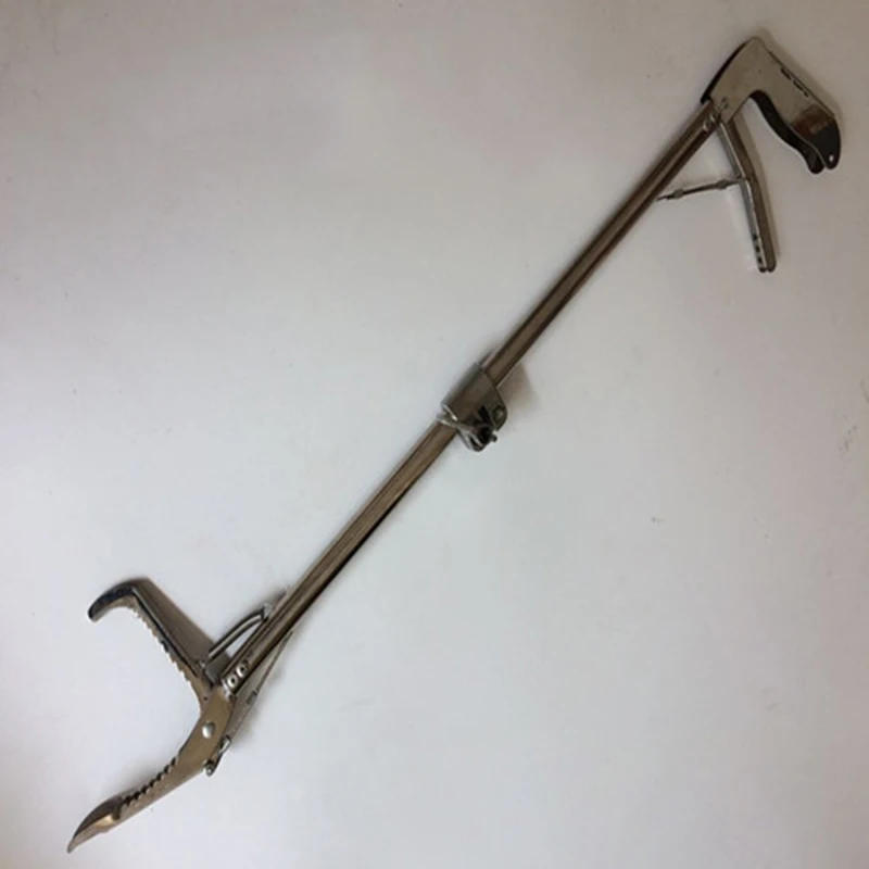 Description Picture 2 of item1.2m Foldable Reptile Snake Tongs Stick Grabber Foldable Catcher Wide Jaw Tool Heavy Duty Pest Control Products 120CM