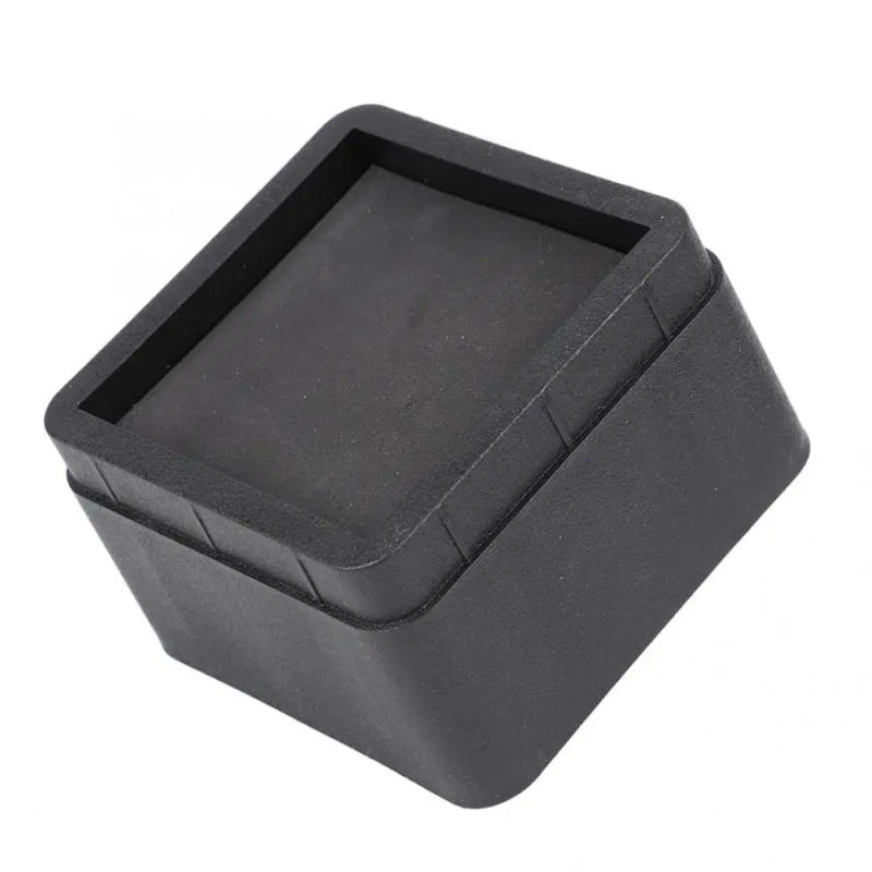 Description Picture 5 of item4PCS Durable Stackable Bed Risers Black Square Furniture Legs Floor Feet Bed Risers Protectors Floor Protector Pads  Furniture