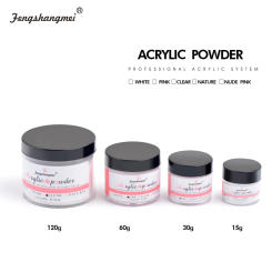 fengshangmei Clear Crystal Nail Sculpture Powder White Builder Powder Liquid For Nail Pink Nail Acrylic Powder