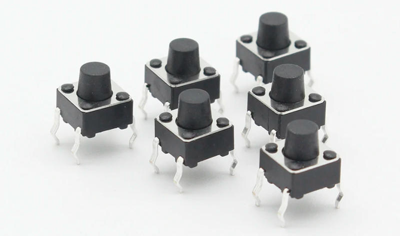 Description Picture 2 of item50pcs/lot 6x6x6.3MM 4PIN G89 Tactile Tact Push Button Micro Switch Direct Plug-in Self-reset DIP Top Copper