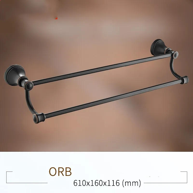 Description Picture 3 of itemOil Rubbed Bronze 4-Piece Bathroom Hardware Accessory Set  towel rack bar Toothbrush cup holder