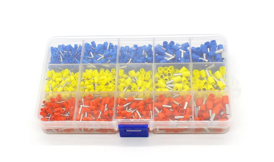 Description Picture 3 of item1000pcs/lot Bootlace cooper Ferrules kit set Wire Copper Crimp Connector Insulated Cord Pin End Terminal