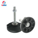 2pcs M16 Thread Leveling Foot 100/120/150mm Length Adjustable Foot Cups Reinforced Nylon Base 100mm Diameter Articulated Feet