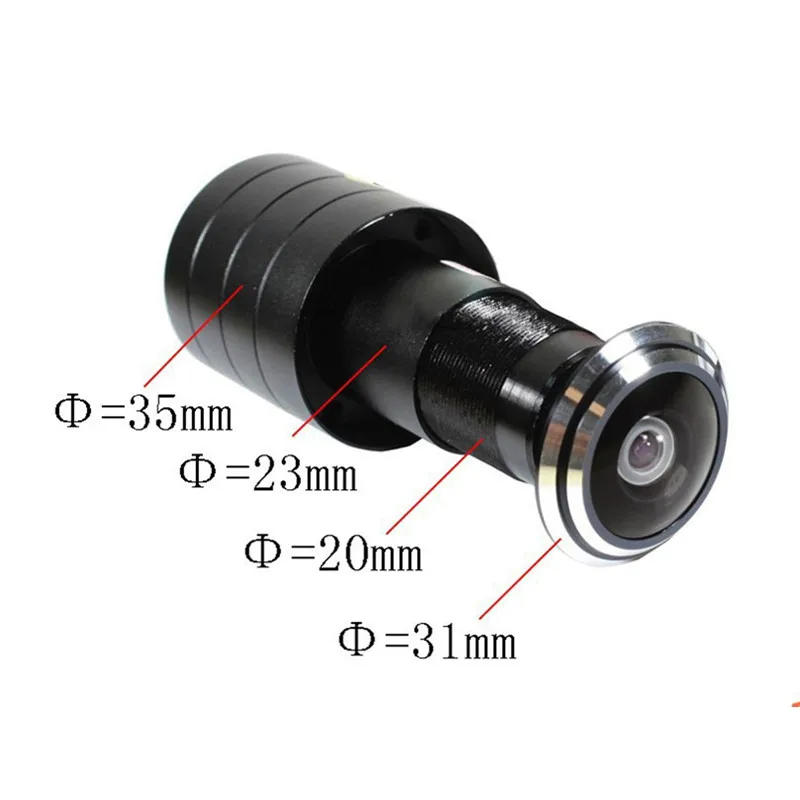 Description Picture 5 of item1/3" CCD 800TVL Color Home Door Hole Eye camera Viewer Security mini CCTV Camera for 25-30mm Thickness Door with Power Adapter