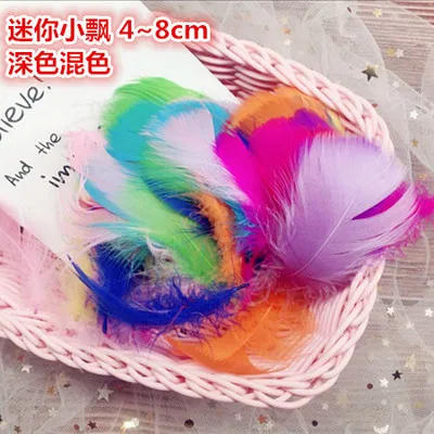 Description Picture 6 of item100pcs Natural Goose Feathers Plumes 4-8cm 8-12cm Colourful Swan Feather Plume for Home Decoration Craft DIY Jewelry Decoration