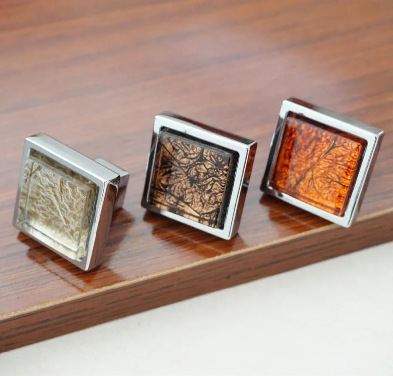 Description Picture 4 of itemSquare Silver Bedside Cabinet Pulls With Backplate Home Decor Drawer Bookcase Door Knobs Modern Furniture Hardware Accessories