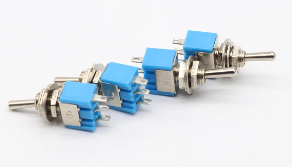 Description Picture 3 of item5pcs Mini MTS-102 3-Pin SPDT ON-ON 6A 125VAC Miniature Toggle Switches