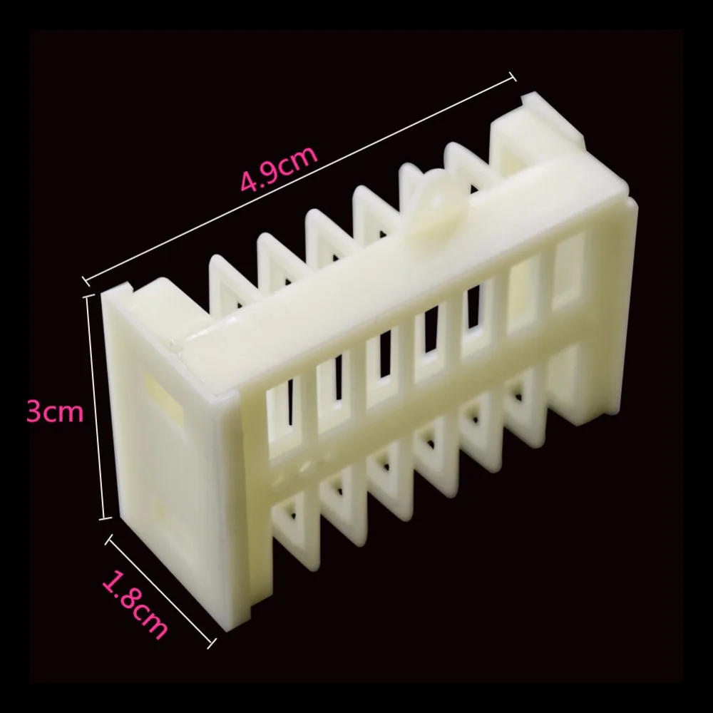 Description Picture 6 of item30 pcs Plastic Bee Queen Cage White Safety Mutil-functional Stretch Hutchs Tools Beekeeping Supplies Tools