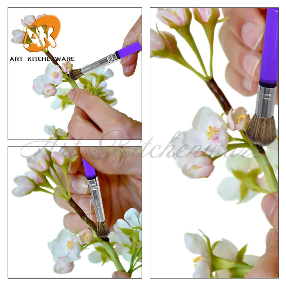 Description Picture 5 of itemCake Brush Set Flower Fondant Cake Decorating Pastry Tools Confectionery Tools Bakeware Modeling Tool Makeup Brush Set
